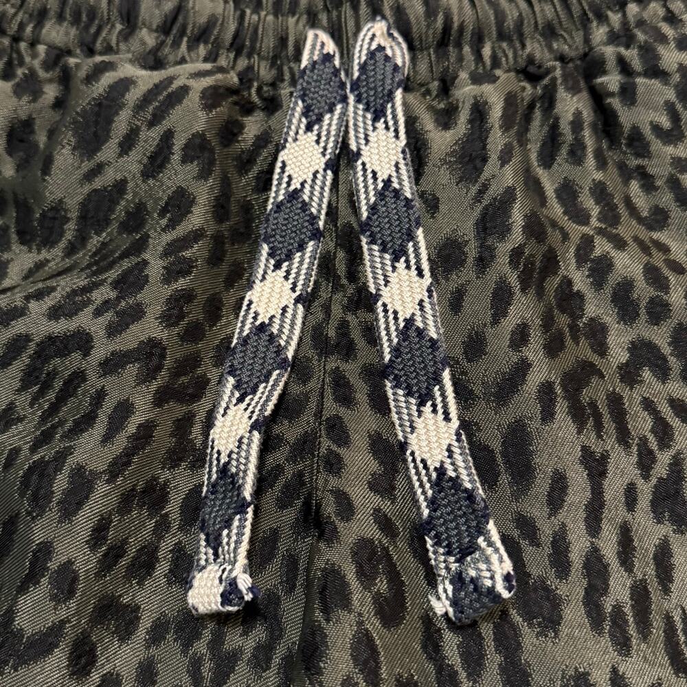 Zadig & Voltaire Pomy Jac Leo Track Pants Leopard Print Jacquard Green Black 34 - Picture 7 of 9